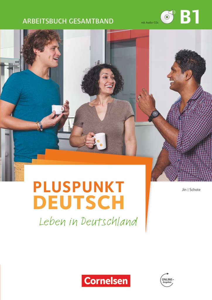 Pluspunkt Deutsch: Arbeitsbuch B1 mit Losungen + CDs: Leben in Deutschland