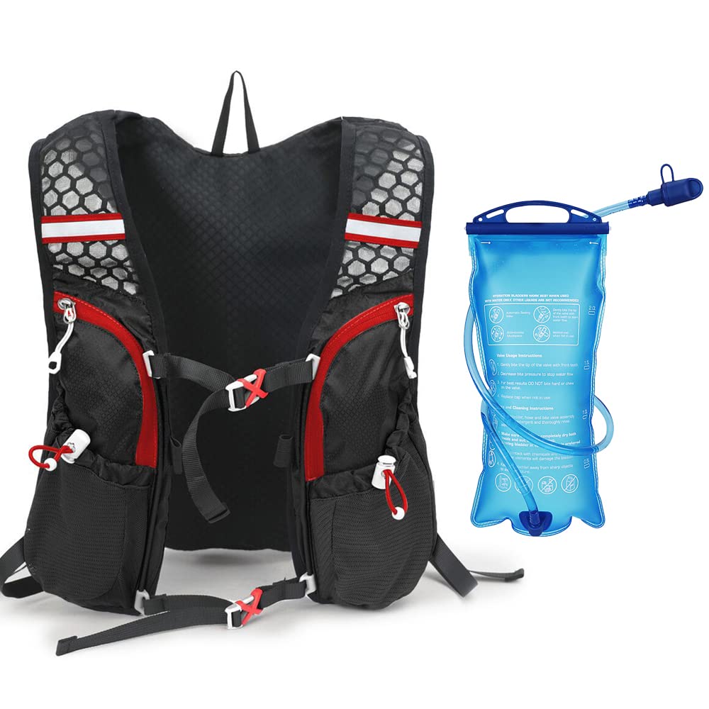 Lixada Sac à Dos Hydratation, 5L Sacsac de Sport,Sac à Dos de Running Ultraléger, Sac à Dos de Vélo, pour randonnée, Course à Pied, Cyclisme, Course, Sac a Dos Femme et Homme
