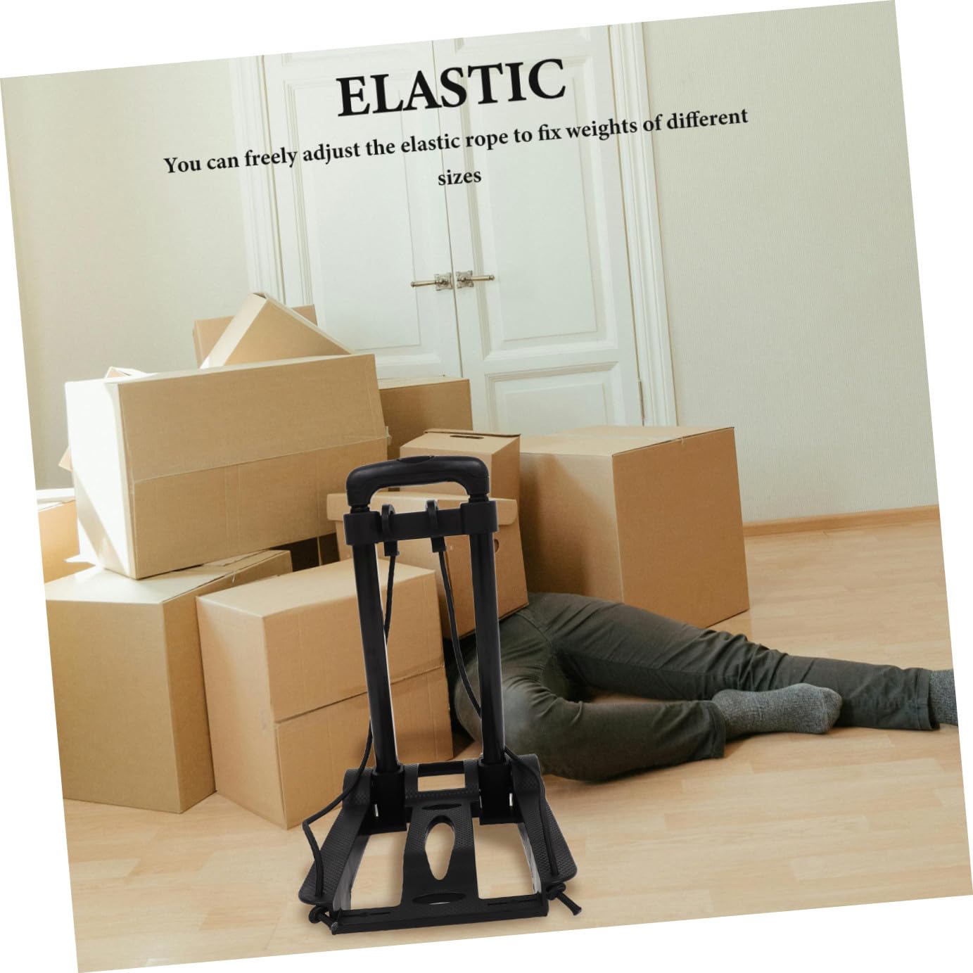 Carro de Compra Plegable Portátil Ruedas, Estructura Resistente de Hierro y Abs, Ligero y Compacto para Uso Diario y Viaje