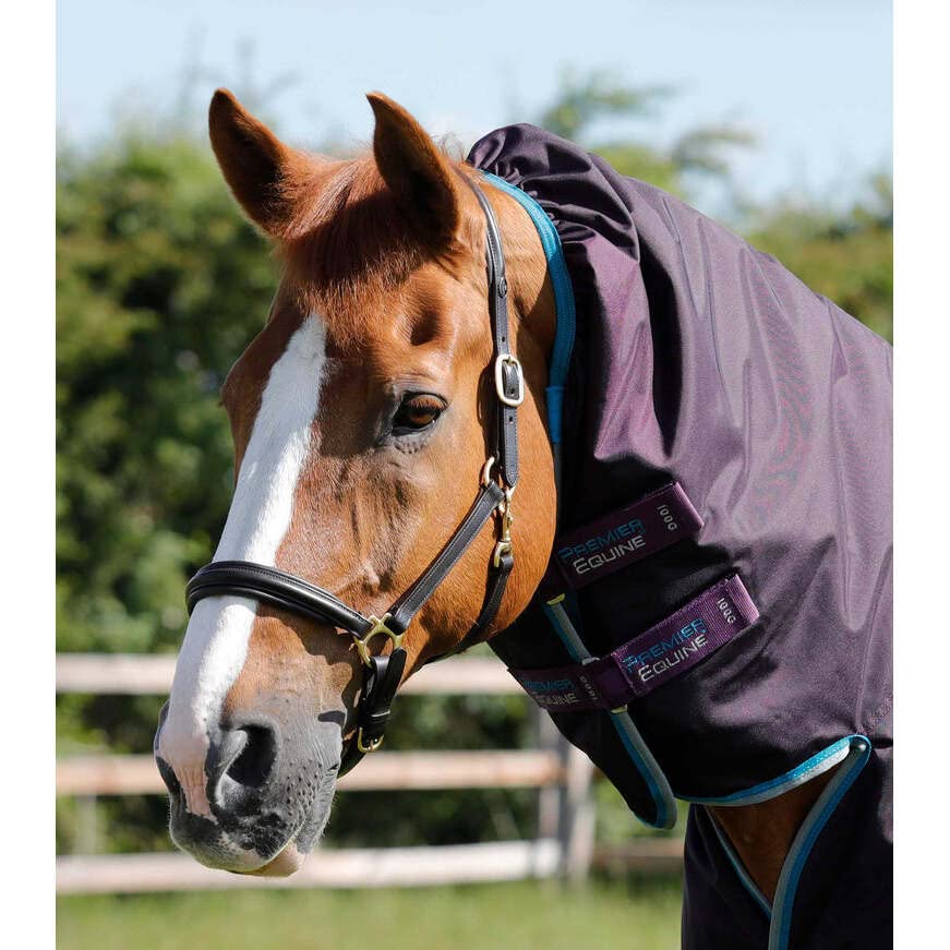Coperta impermeabile per cavalli con copricollo Premier Equine Buster Storm 100 g