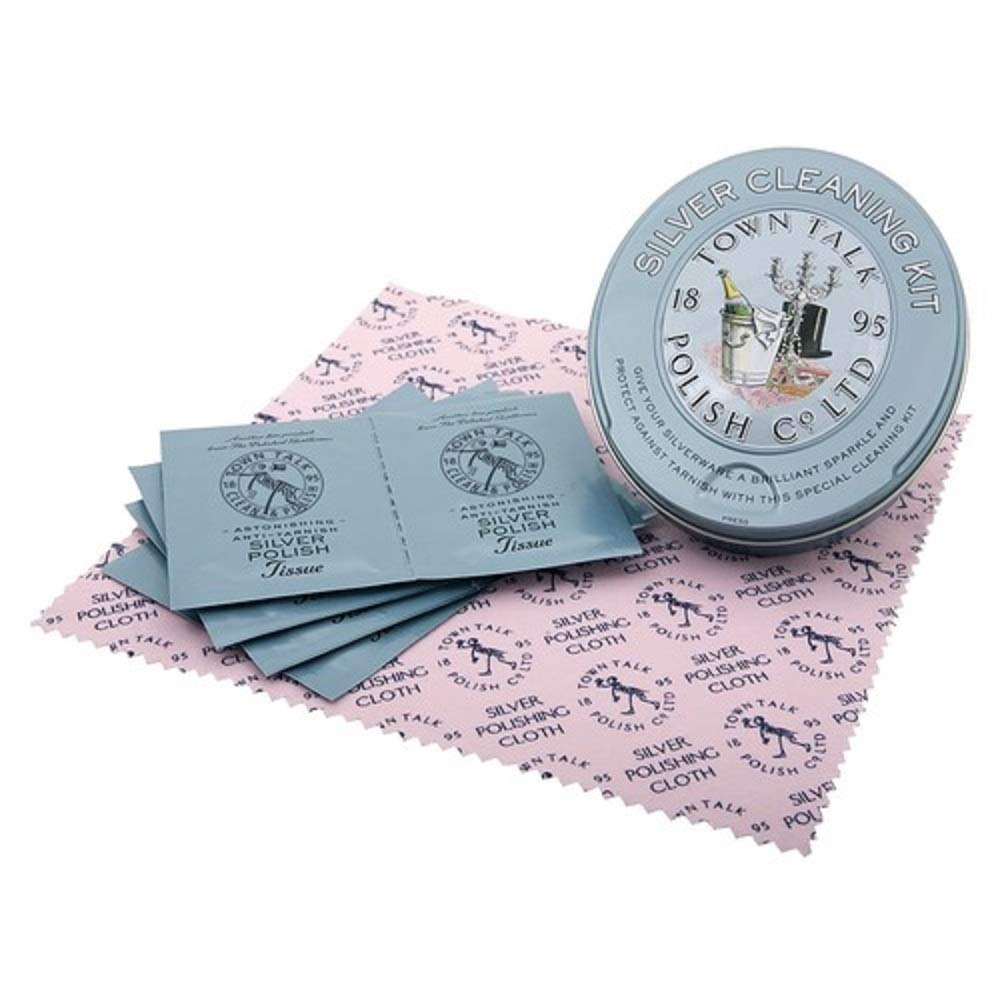 Town TalkTown Talk Silver Polish Cleaning Kit in Keepsake Tin