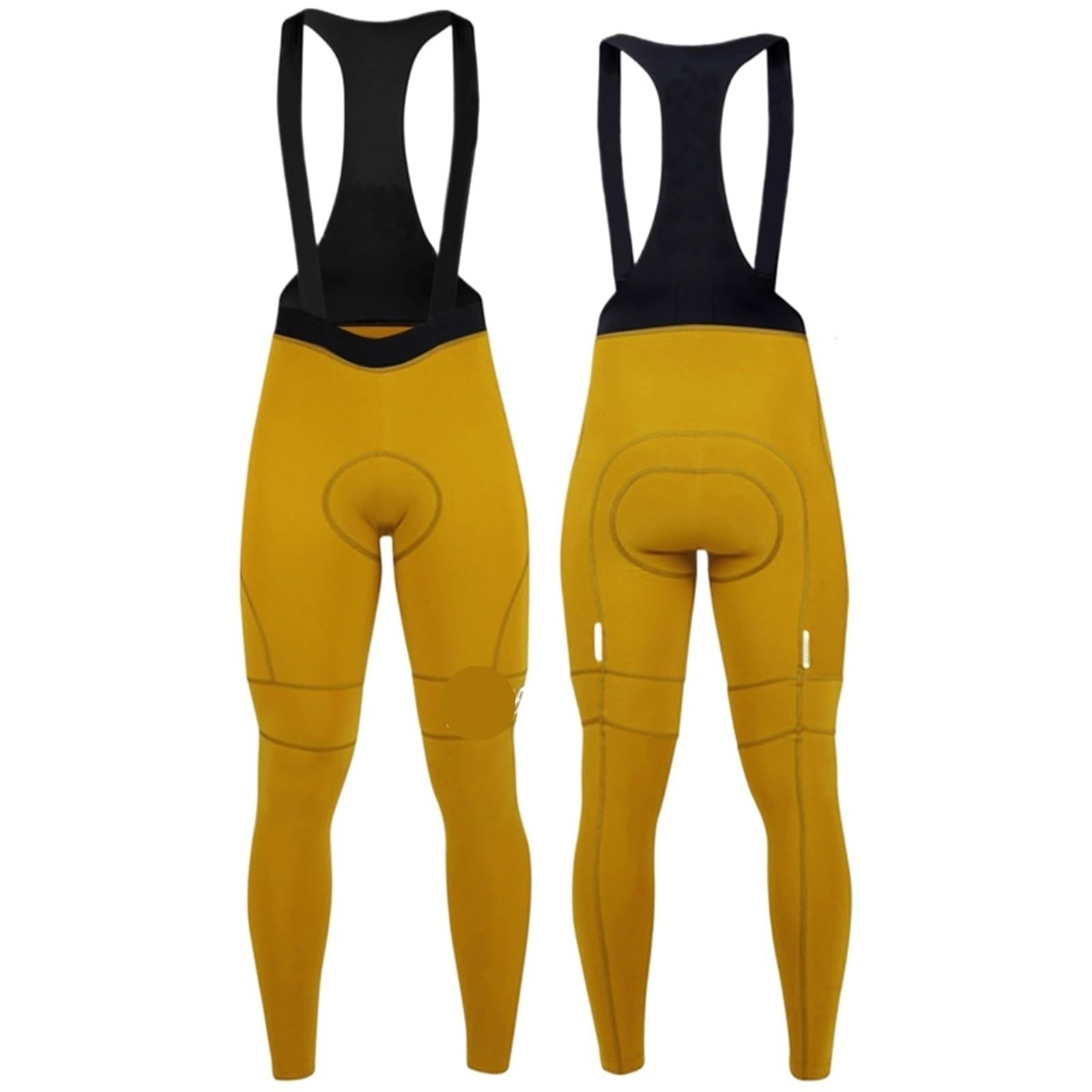Cuissard à Bretelles De Cyclisme Pantalon à bretelles de cyclisme d'hiver en polaire thermique for hommes, pantalon Long de cyclisme en plein air, vêtements de vélo Cuissard Vélo à Bretelles