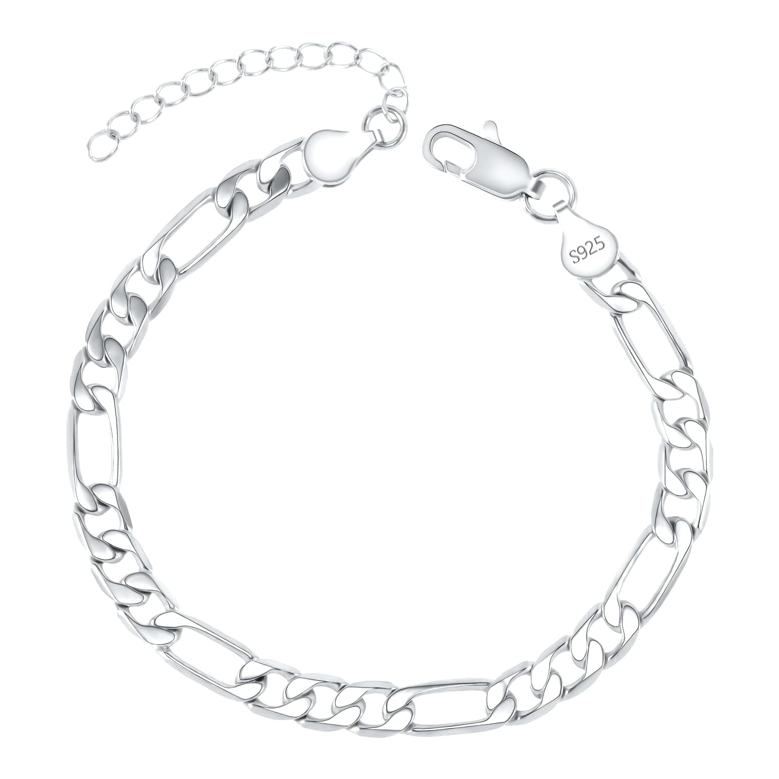 FANCIBAND Pulsera Hombre Mujer Figaro Pulsera Pareja Pulsera Plata Mujer Dorada Pulsera Hombre Personalizada Ajustable Regalos para Marido Esposa Novio Novia