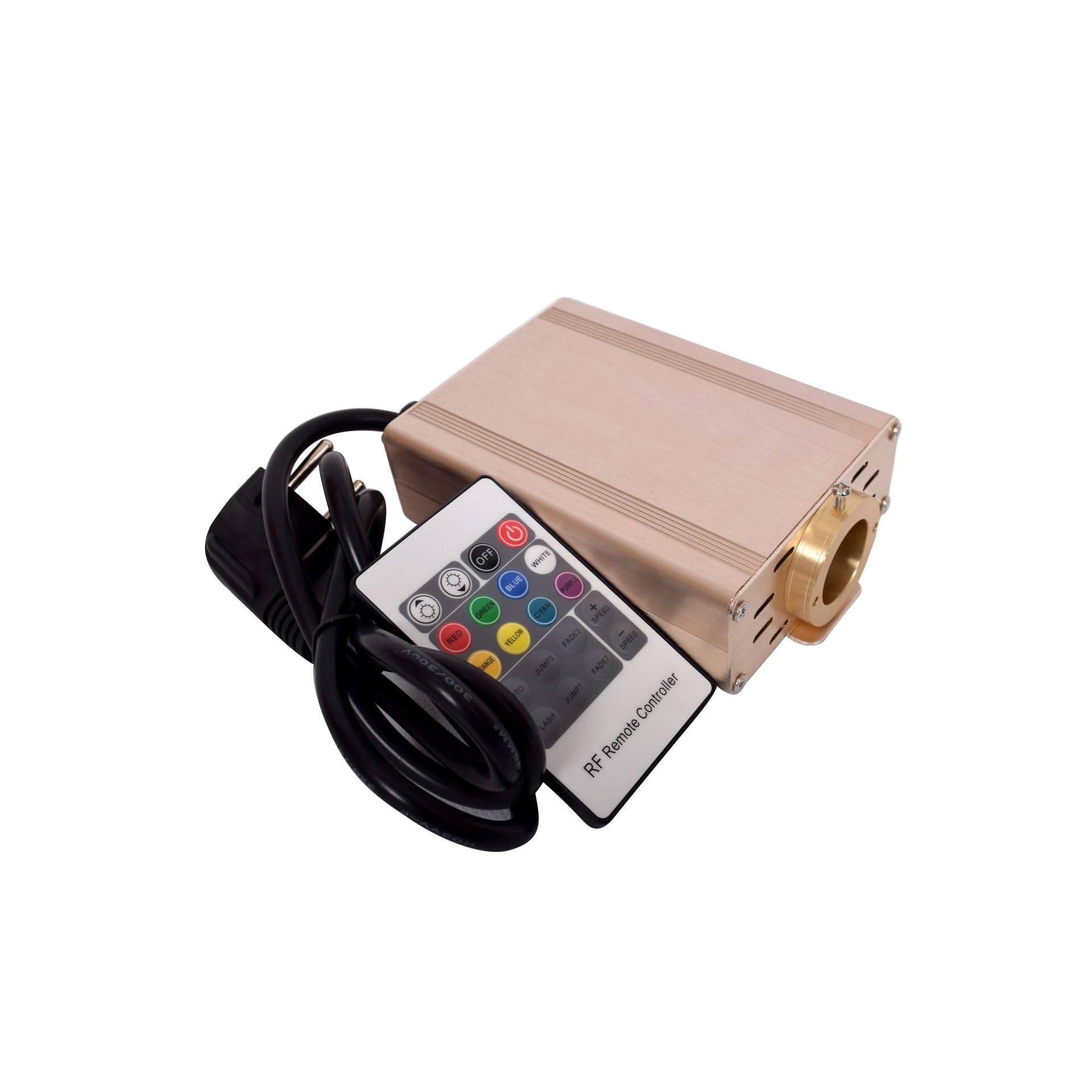 Playlearn Color Changing Sensory Fibre Optic Light Source For Fibre Optic Light Tails 16W Fiber Optic Light Engine With Remote Control - Perfect For Fiber Optic Lights For Sensory Room (Tails Not Included)