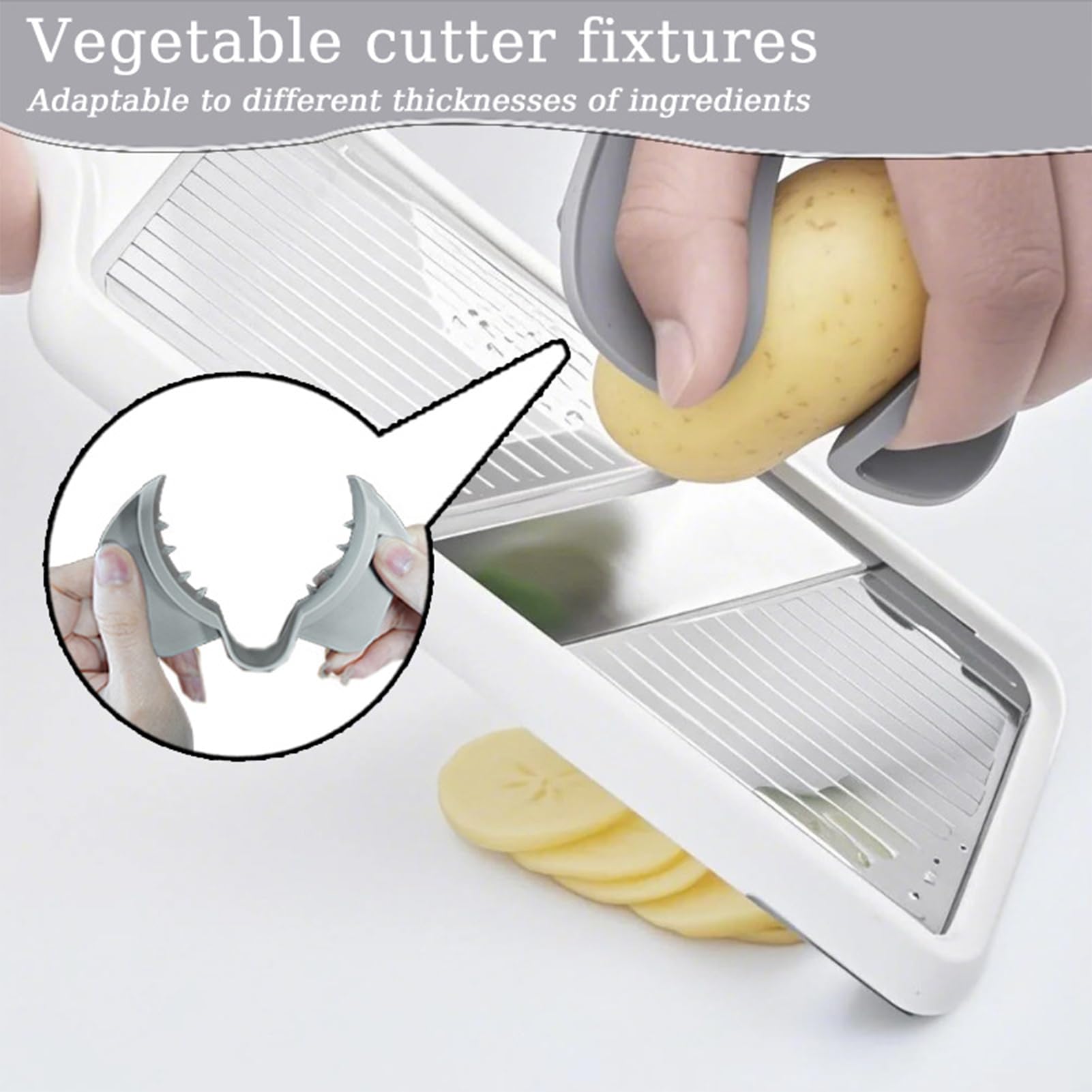 Protège-Doigts Pour Découpe Alimentaire,Protection Doigts Pour Mandoline - Accessoires de Cuisine Ergonomiques Antidérapants Préparation Aliments Légumes Maison Débutants Découpe