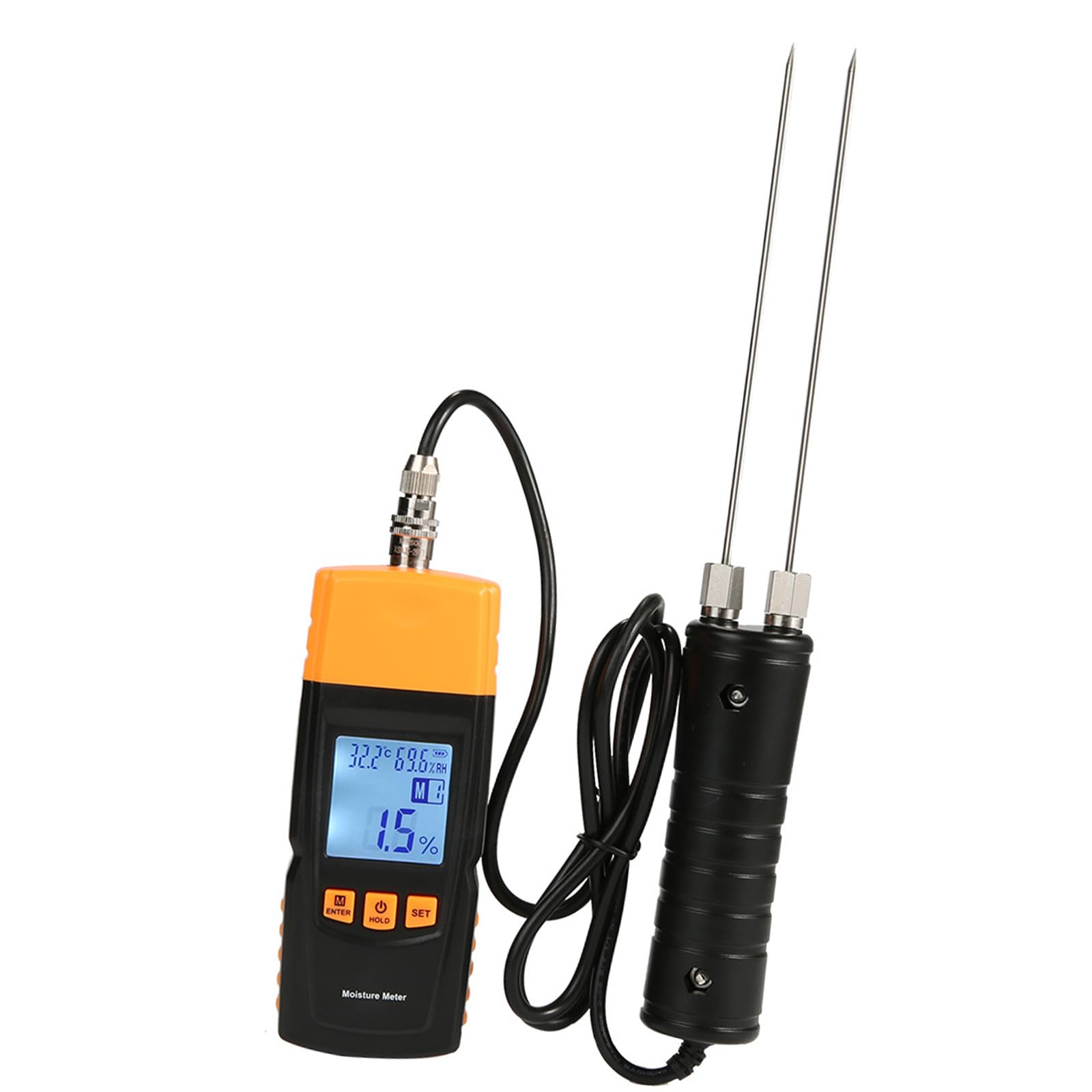 Zxfdsfdbnm Digital Tester With Backlit Lcd Screen And Auto Shutdown Function For Accurate Humidness Measurement In Wood And Textiles Lcd Backlight Detector