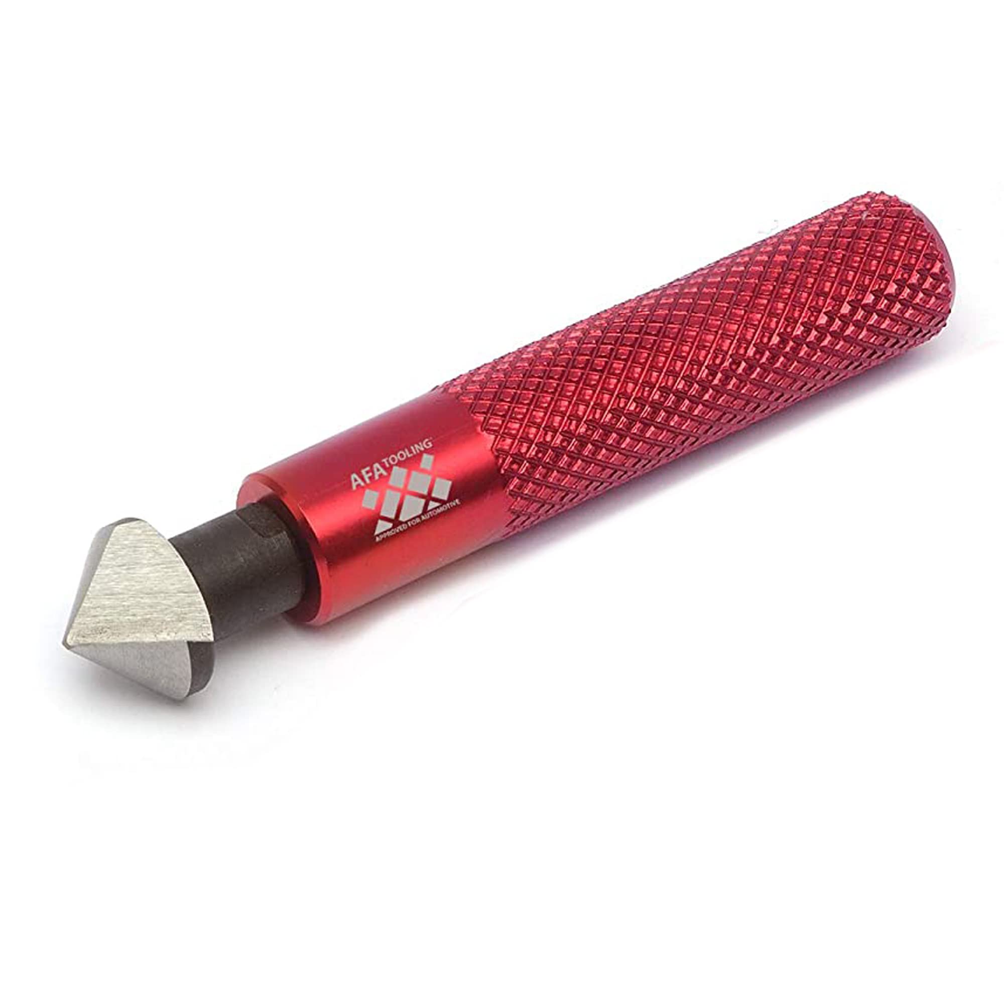 AFA Tooling Approved for AutomotiveCountersink Deburring Reamer Hard HRC64 HSS Steel Head - with Steel Ergonomic Knerled Handle