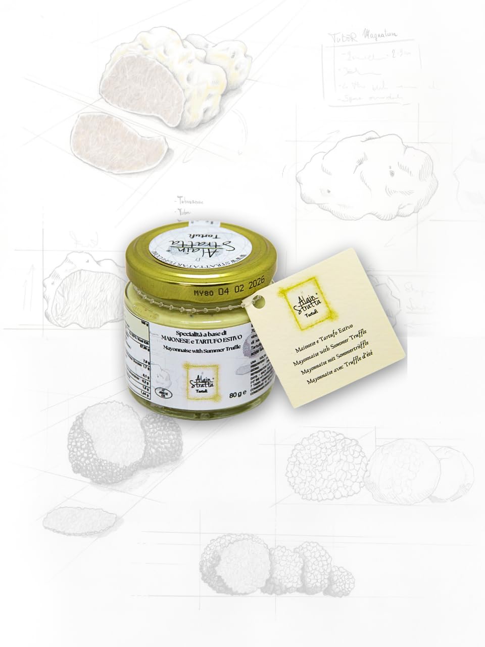 Kit sauces à la truffe 1 mayonnaise avec truffe d'été 1 moutarde avec truffe 1 ketchup avec truffe 1 sauce truffe