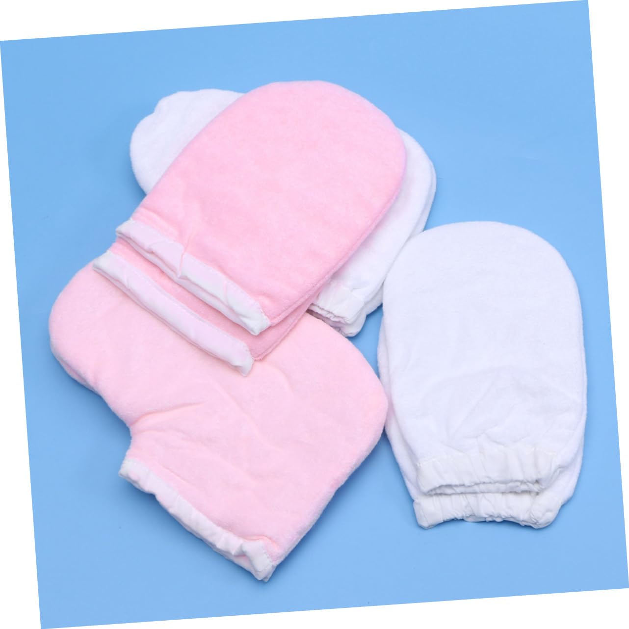 Beaupretty 4pares Guantes de Cera de Parafina para Belleza de Cubrepiés Protectores Incluye Guantes Finos de Color Rosa para Uso el Hogar