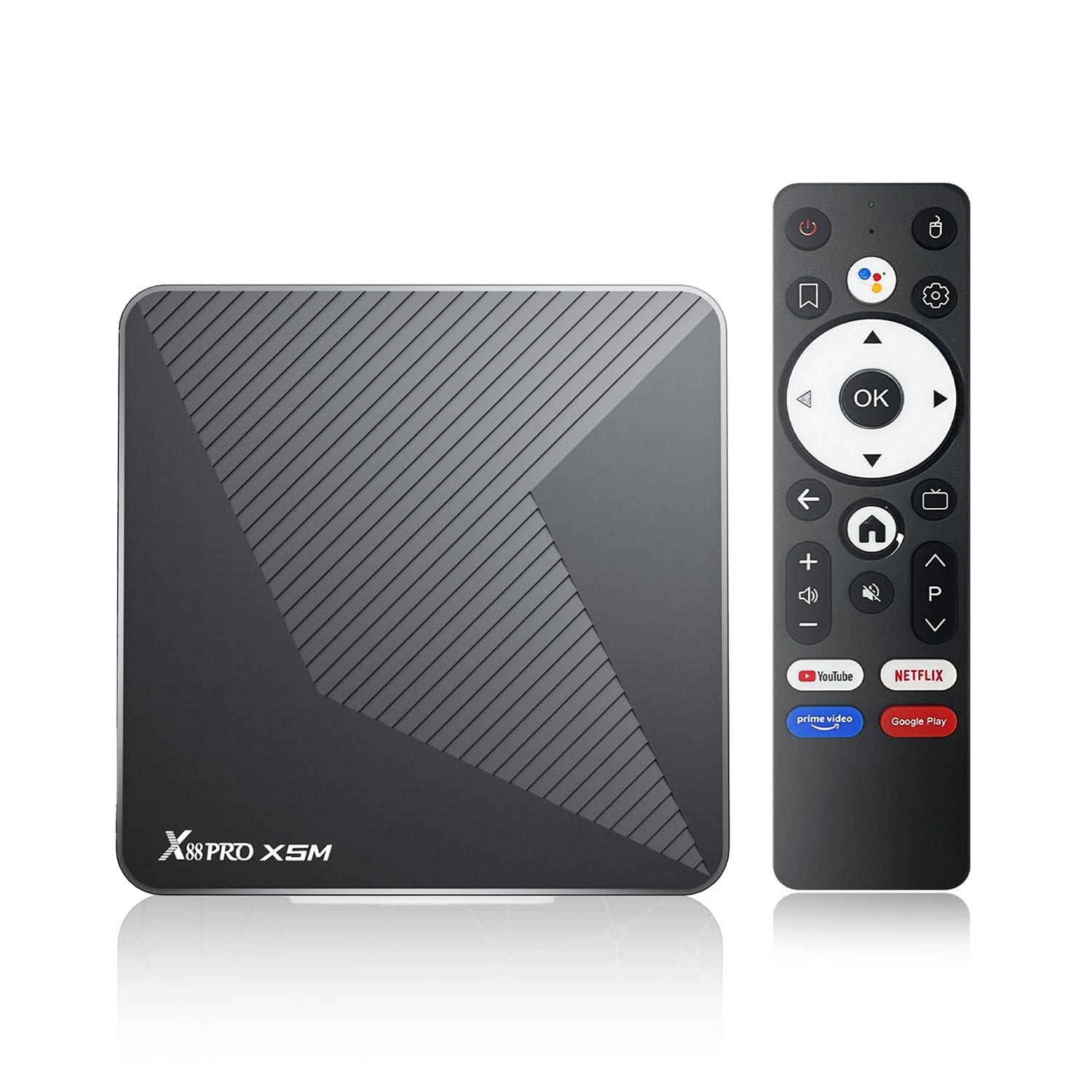 RUPA Android TV Box 14.0, 8K Ultra HD Android Box 2GB RAM 16GB ROM Soporta Dolby Vision HDR10+ Dolby Atmos WiFi 6 Enternet 10/100M Bluetooth 5.0 USB 3.0 Smart TV Box, Negro