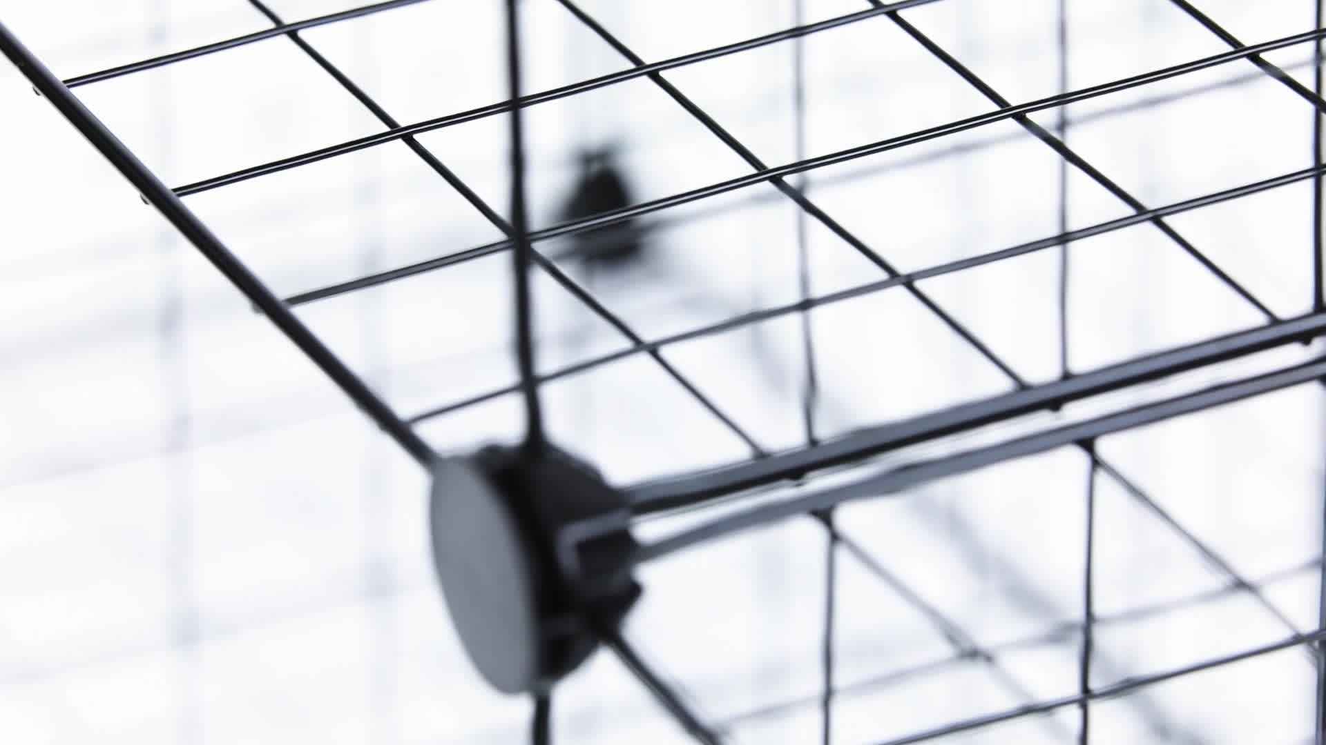 Relaxdays Scaffale Componibile Rete Metallica, 9 Scomparti, DIY, Cubi