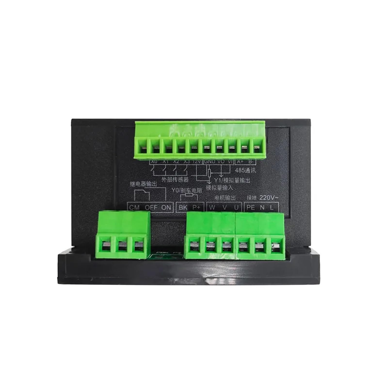Convertisseur de fréquence Onduleur électrique RS485 1,5 KW Ajouter Un Pilote de Moteur 0,75 KW MCU Entrée monophasée 220 V Sortie triphasée 0,4 KW 1500 W(1500W)