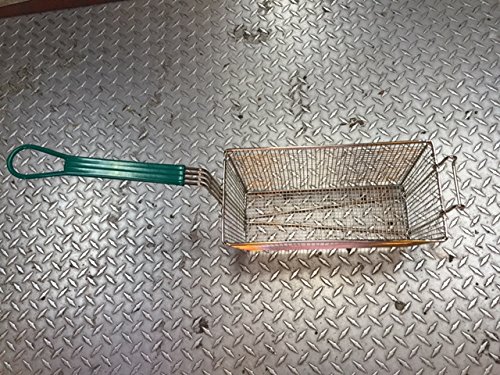 5 X Update International FB-9 Nickel Plated Round Wire Fry Basket, 9-1/2-Inch