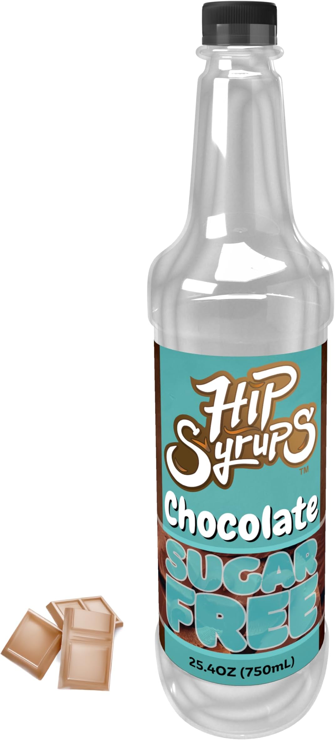 Hip Syrups - Chocolate Sugar Free Simple Syrup Designed for Coffee, Hot Cocoa, Chocolate Flavoring, Zero Calorie Flavoring, Keto Friendly, Sugar Free