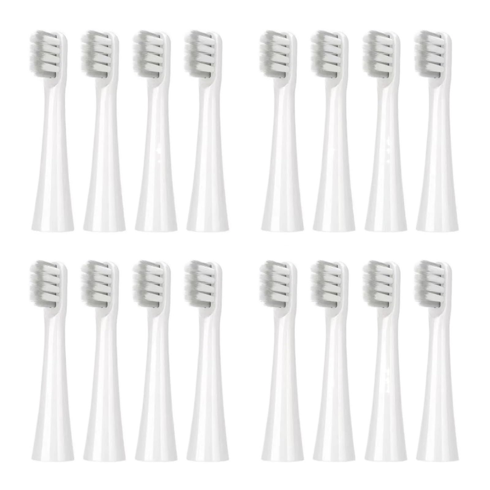 Replacement Toothbrush Heads,Compatibility For EX3 SO WHITE Bristles，4-16PCS(16pcs WHITE)