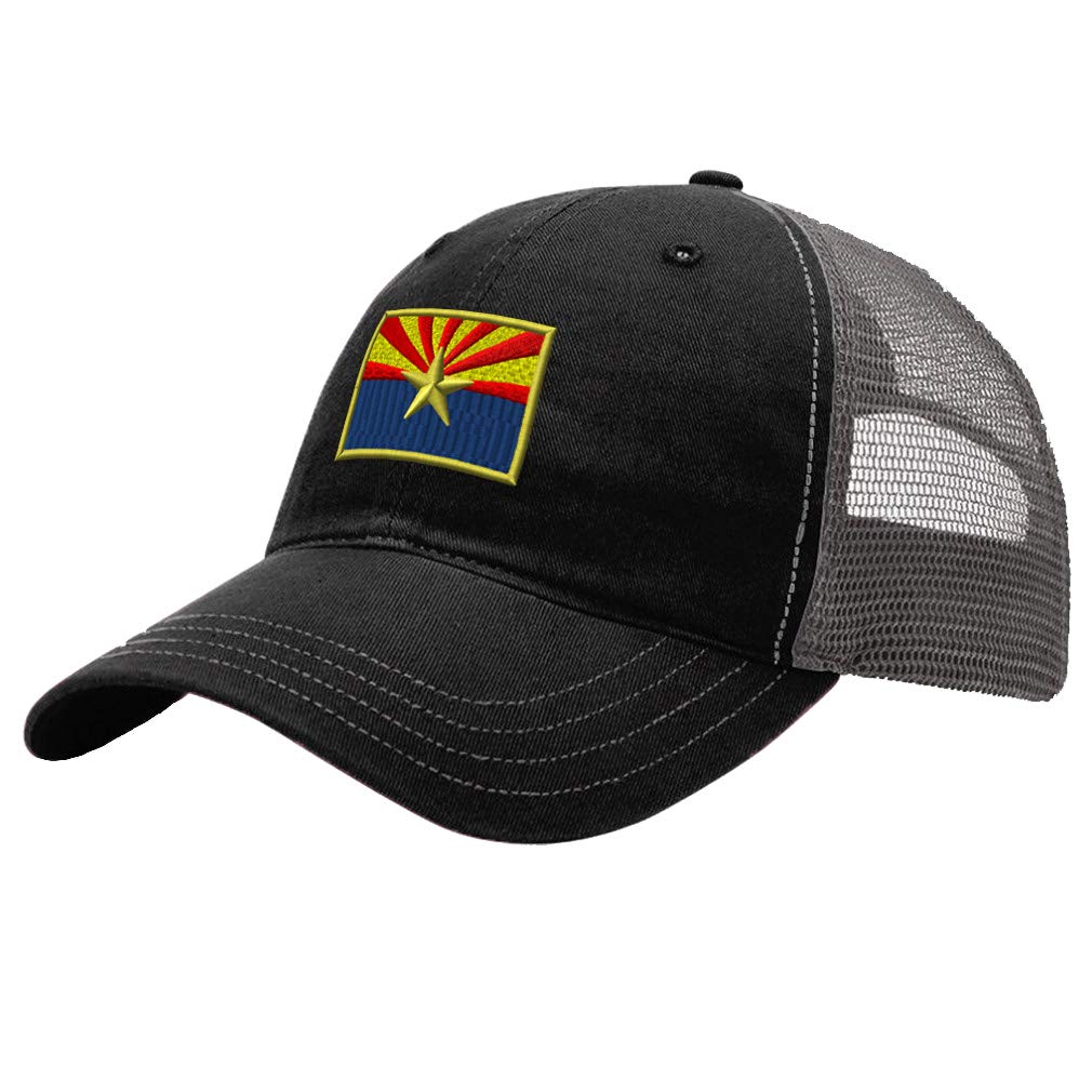 Speedy ProsCustom Trucker Hat Richardson Arizona State Flag Embroidery Country Name Cotton