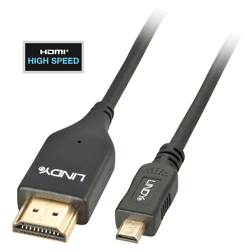 Cavo Hdmi/Micro Hdmi High Speed Con Ethernet Slim, 2m Cavo Av Di Alt