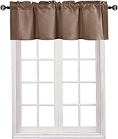 Vista 14 de JIUZHEN Cortinas de cenefa para ventana de cocina, cenefas para ventana de sala de estar/sótano, cortinas de ventana de baño, aislamiento térmico