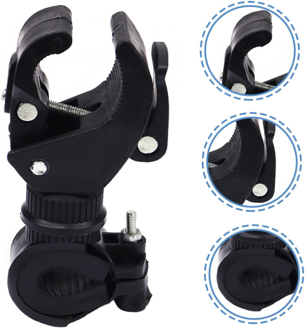 3pcs Bike Flashlight Holder Rotation Stable and Practical Torch Stand for Mountain Biking Easy to Install Essential Cycling Accessory
