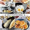 Pack of 4 Large Silicone Cooking Spatulas and Spoons, Slotted and Solid Stainless Steel Cooking Utensils Set, Non-stick Heat Resistant Kitchen for Baking, Fried, Stir-Fry, Mixing, Serving (Grey) #3