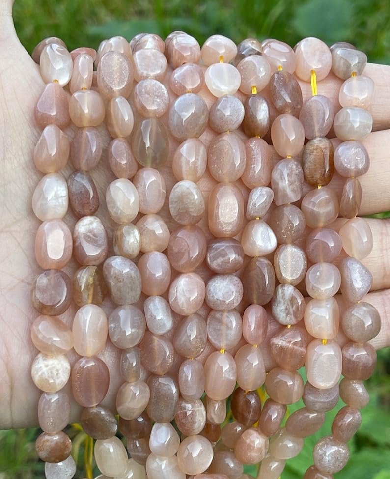 Pierre de soleil 2mm perles lisses naturelles sans défaut pour enfilage collier réussi