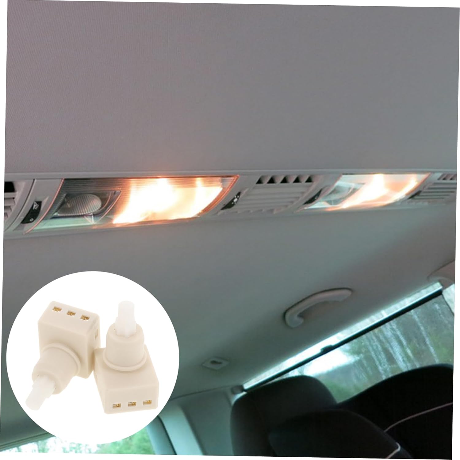 8pcs Dome Light Switch Replacement Car Dome Lamp Switch Kit Overhead Light Material Easy Installation