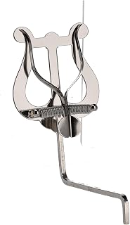 GEWA Marschnotenhalter Saxophon - Vernickelt - Mittelgroße Lyra - 2 Drücker