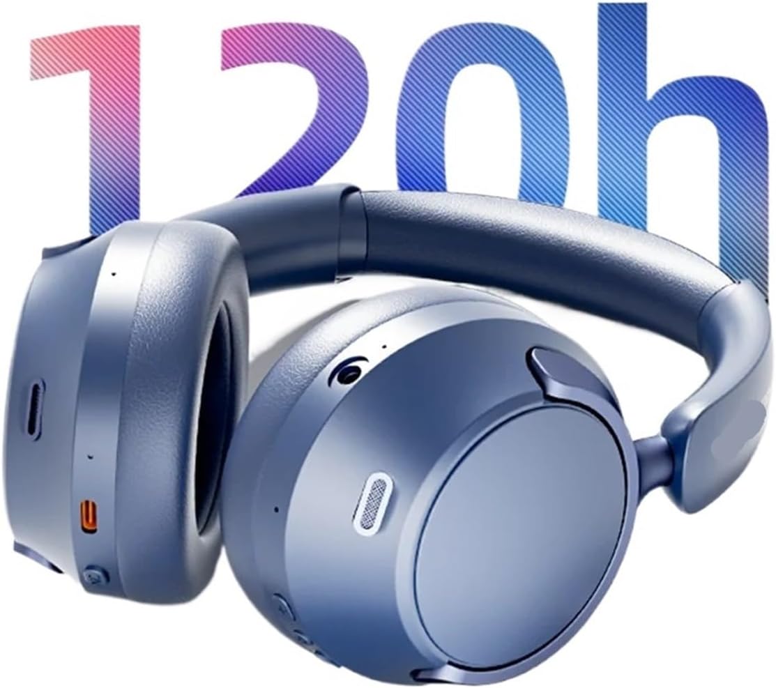 Headphones 6.0 Level Cancelling Spatial Audio Foldable Over Ear Headsets(White)