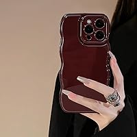 Vista 12 de FABSPARK - Funda para iPhone 11, diseño simple, marco ondulado, estética, silicona suave, color beige