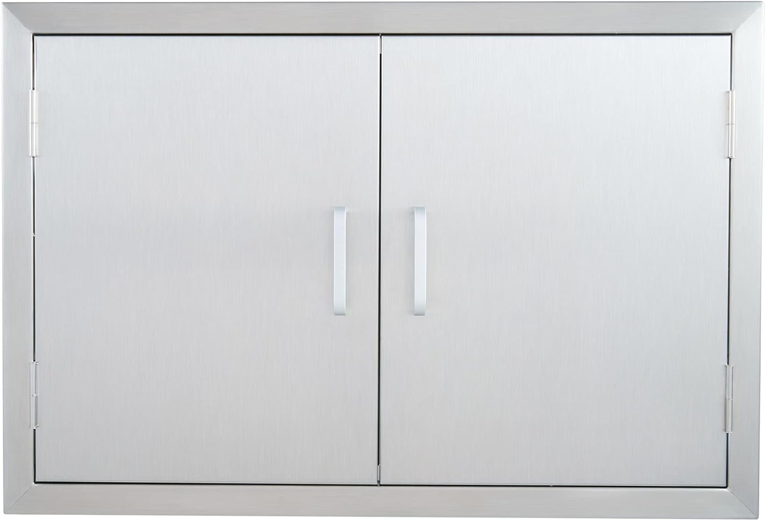 Get Discount Offer CO-Z Outdoor Kitchen Doors, Weatherproof 304 Stainless Steel Built in BBQ Double Access Door for Outside Kitchen Commercial Grilling Station Barbeque Grill Oven Island Storage Cabinet (28 W x 19 H) Authentic Crazy Deals CO-Z Outdoor Kitchen Doors, Weatherproof 304 Stainless Steel Built in BBQ Double Access Door for Outside Kitchen Commercial Grilling Station Barbeque Grill Oven Island Storage Cabinet (28 W x 19 H)