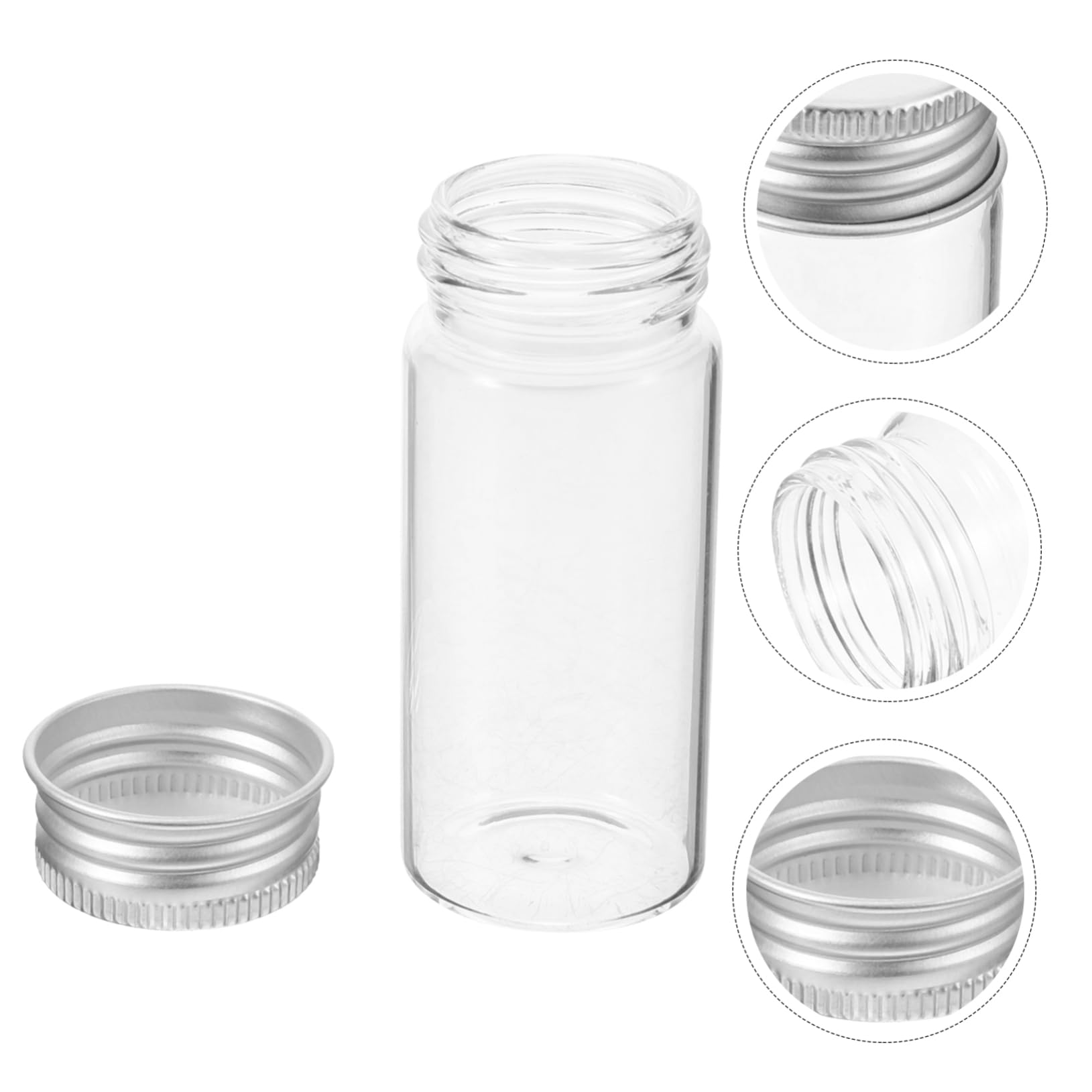 MAGICLULU 24stücke Glas Reagenzgläser Mit Deckel Klare Fläschchen Für Wissenschaftliche Experimente Und Partydekorationen Aus Glas Für Hohe Transparenz Und Langlebigkeit