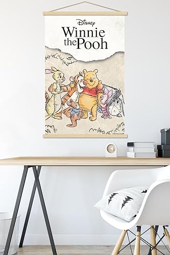 Miniatura 5 de Trends International Disney Winnie The Pooh - Póster de pared de boceto grupal, 22.37 x 34.00 pulgadas, paquete de impresión premium y colgador de
