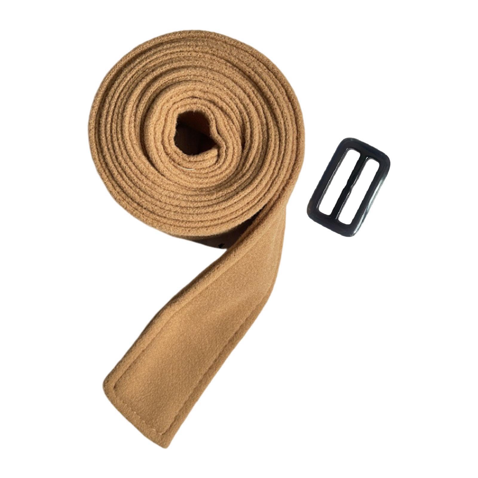 Double Sided Coat Belt Waist Tie Sash Waistband Stylish Wide Waist Belt Band Brown, Belts-image-14
