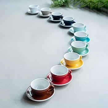 Amazon.com | Loveramics Latte Art Mug with Saucer, 10 oz Ceramic