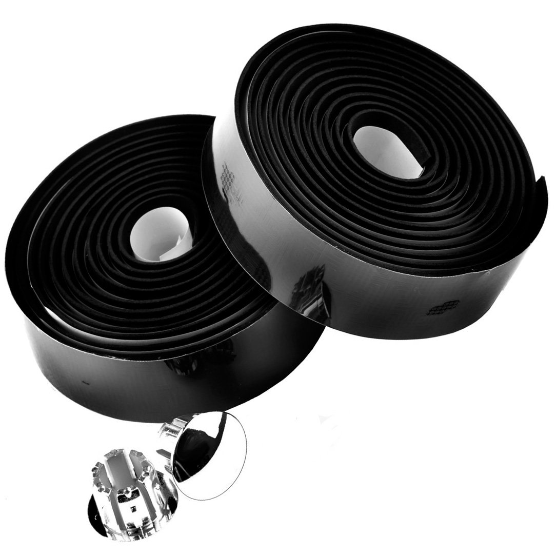 M-Part Primo anti-slip bar tape with shock-absorbant silicone gel, black