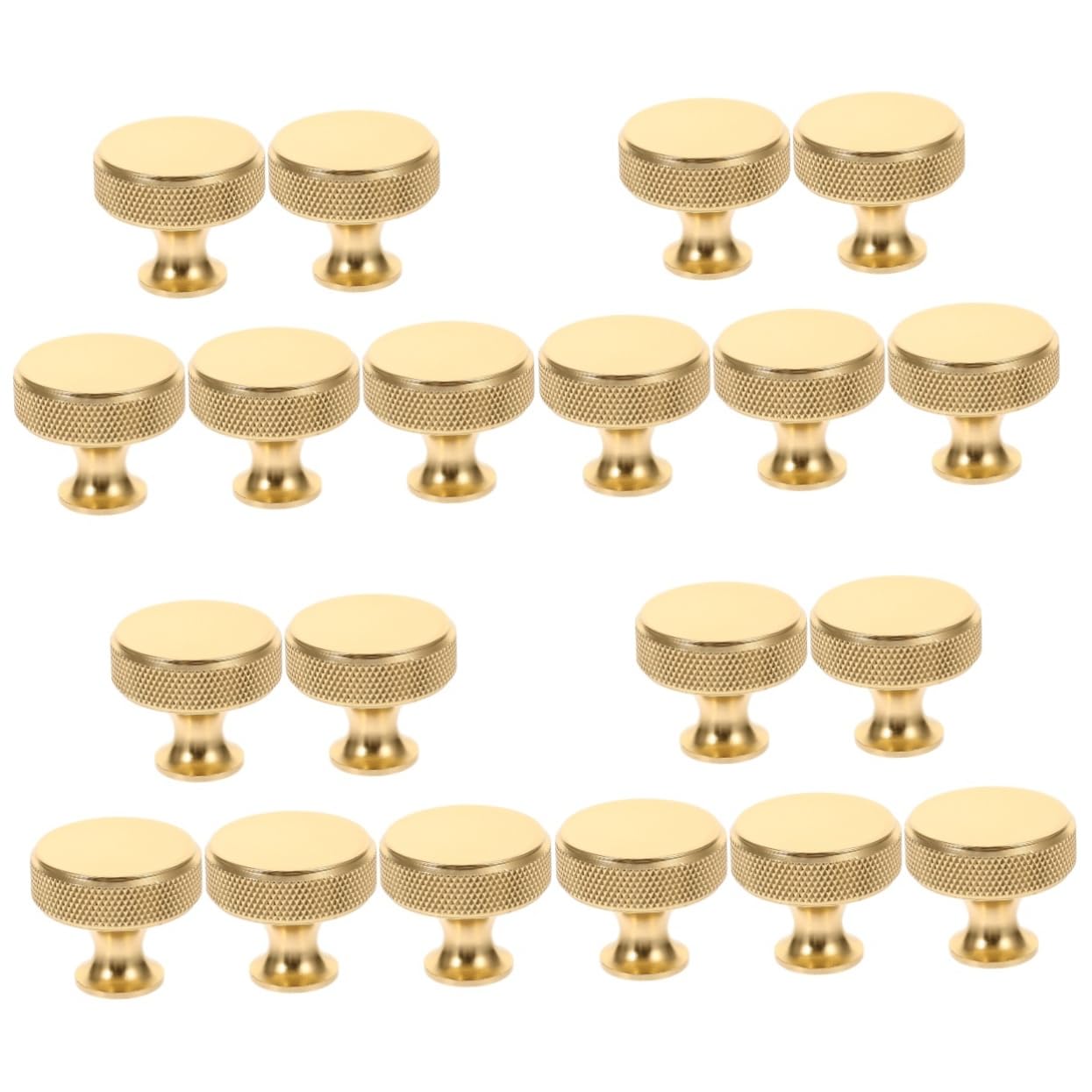 Uonlytech 20stücke Goldene Möbelknöpfe Elegante Schrankgriffe Für Kommoden Und Kleiderschränke Stilvolle Türpulls Einfache Installation Langlebig Und Vielseitig Einsetzbar