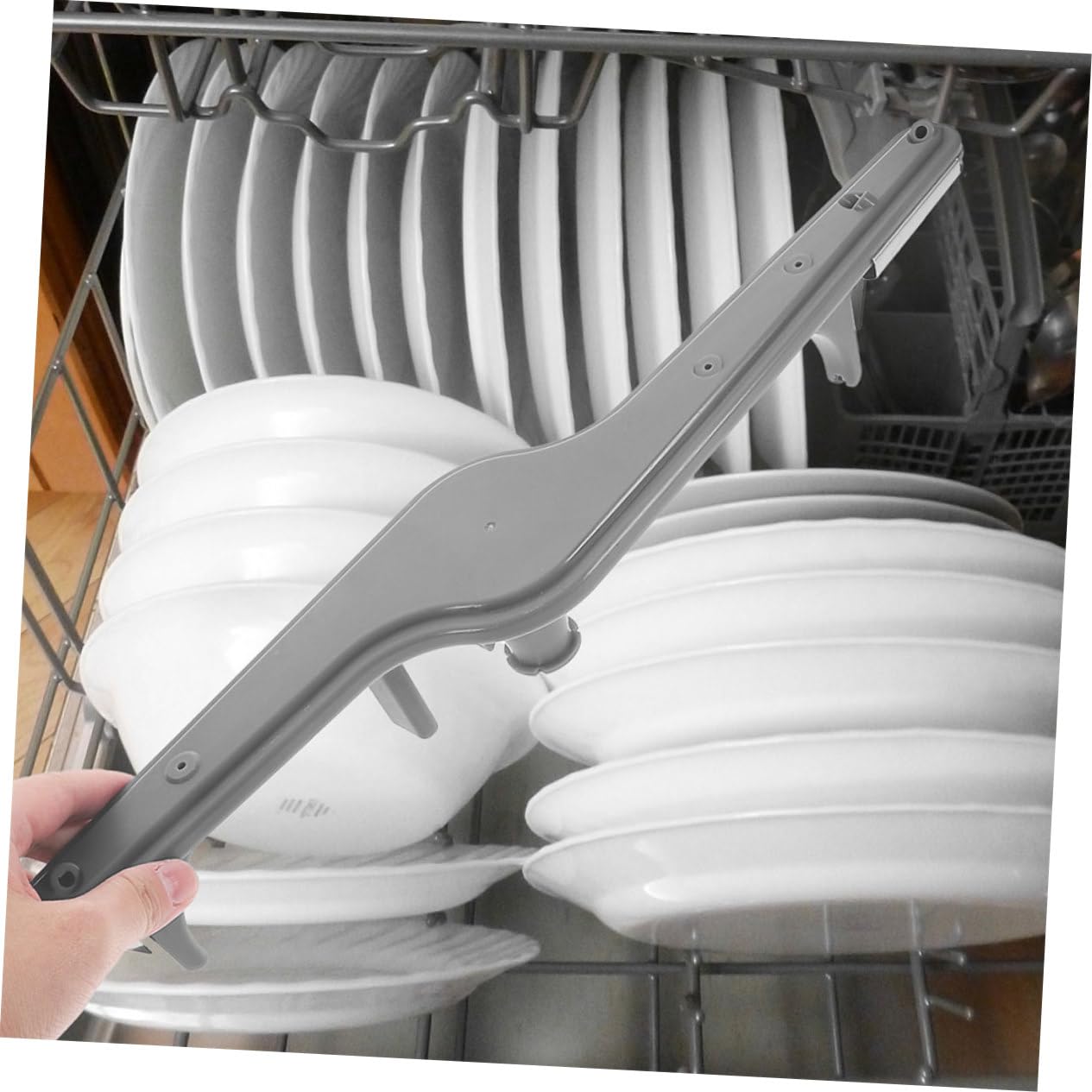Ciieeo Braccio Irroratore Inferiore Installazione Semplice 2 Pezzi in Abs e Ferro Ricambio Resistente per Lavastoviglie per Cucina