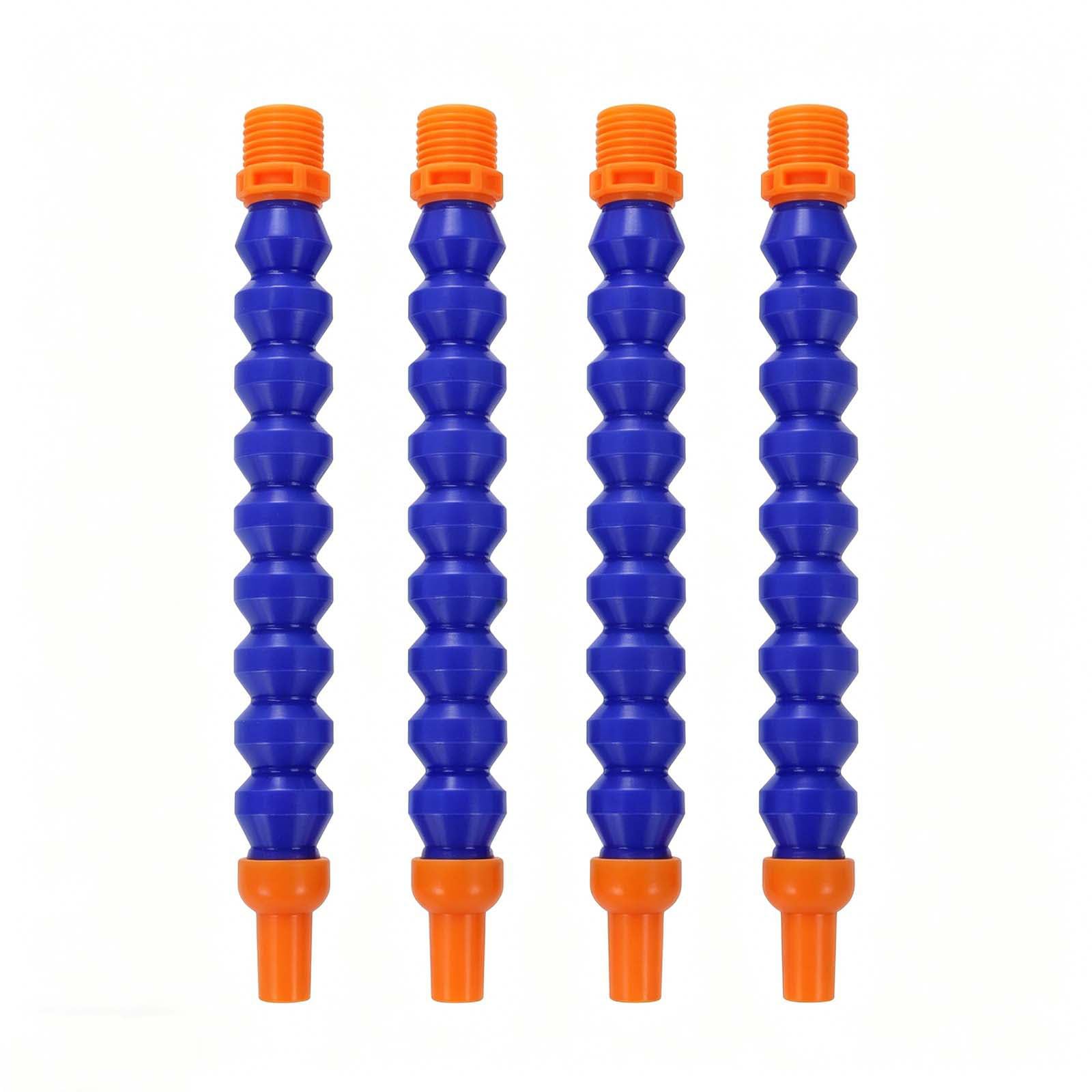 Wyqxty No Switch Flexible Coolant Pipe Coolant Pipe Hose, Plastic Adjustable Round Nozzle, Multiple Sizes, 4 Pcs For Cnc Lathe