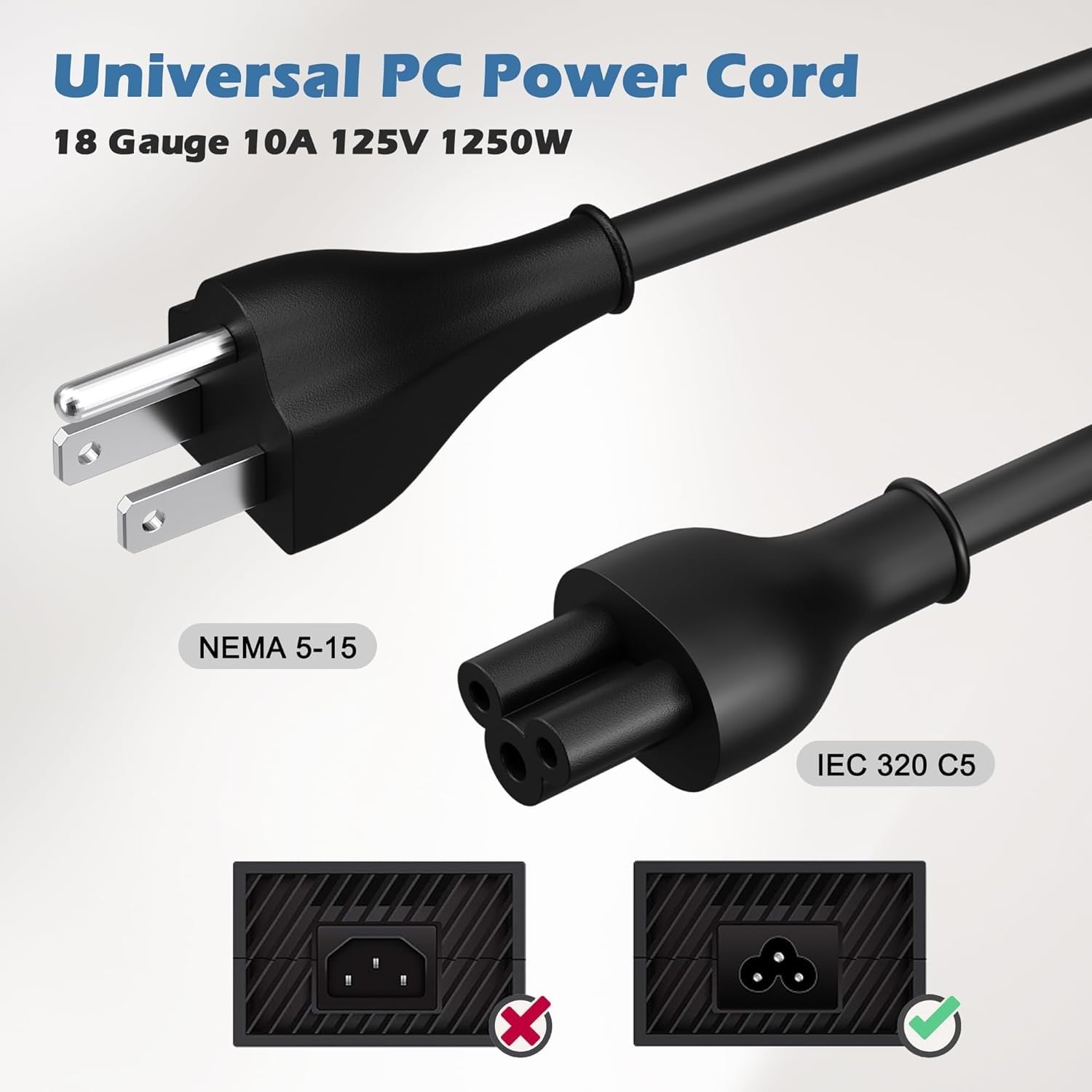 Amazon.com: Elecan Mickey Mouse Replacement Laptop Power Cord 20