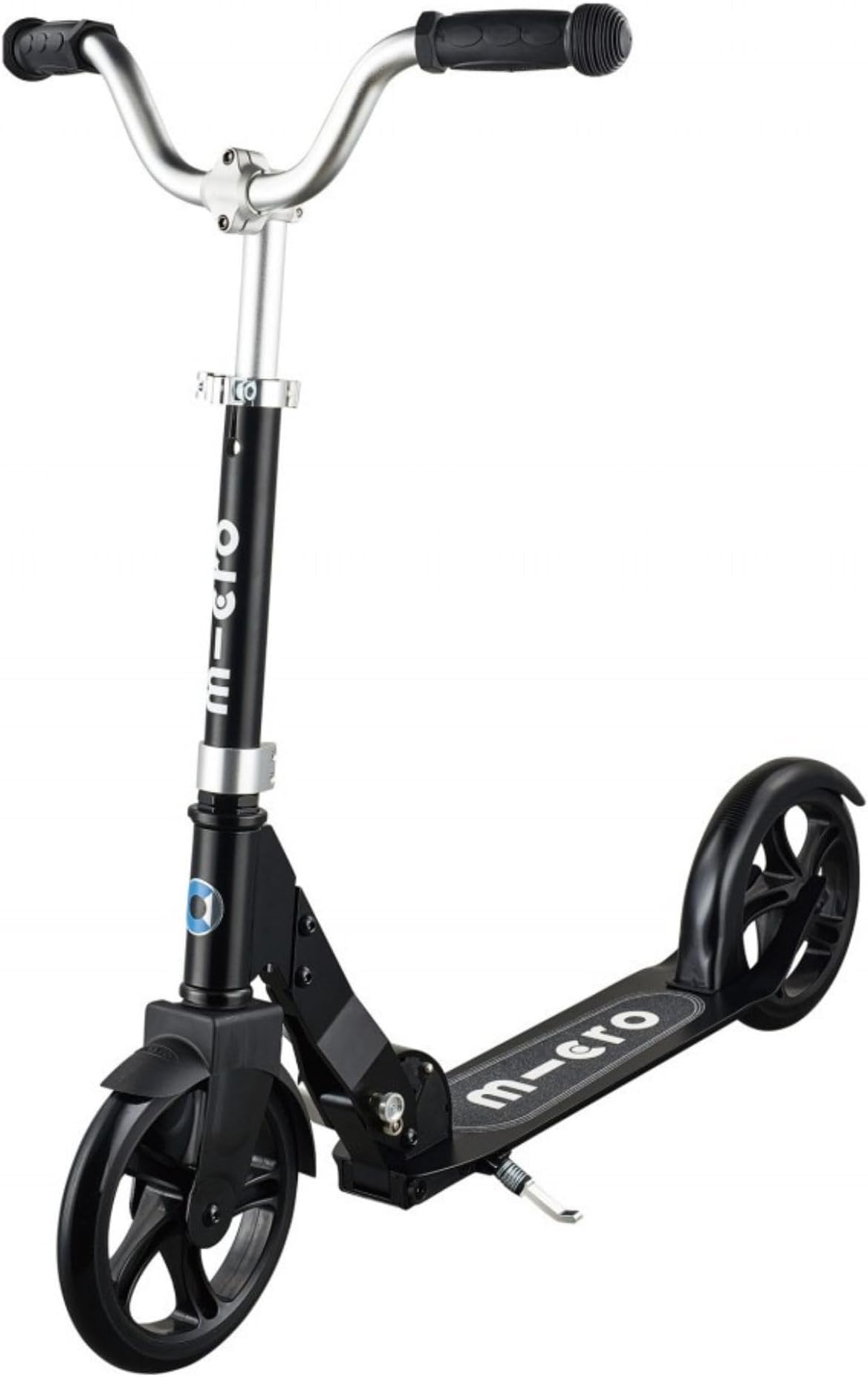 Kickboard Micro Cruiser Two Wheeled, Fold To Carry Swiss Designed Micro Scooter For Kids With Smooth Glide Large Wheels For Ages 8+ Black, Sa0201