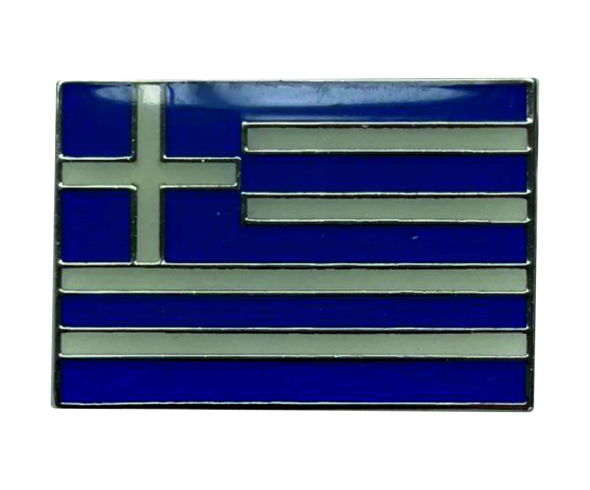 Metal Enamel Pin Badge Brooch Greek National Flag (Greece)