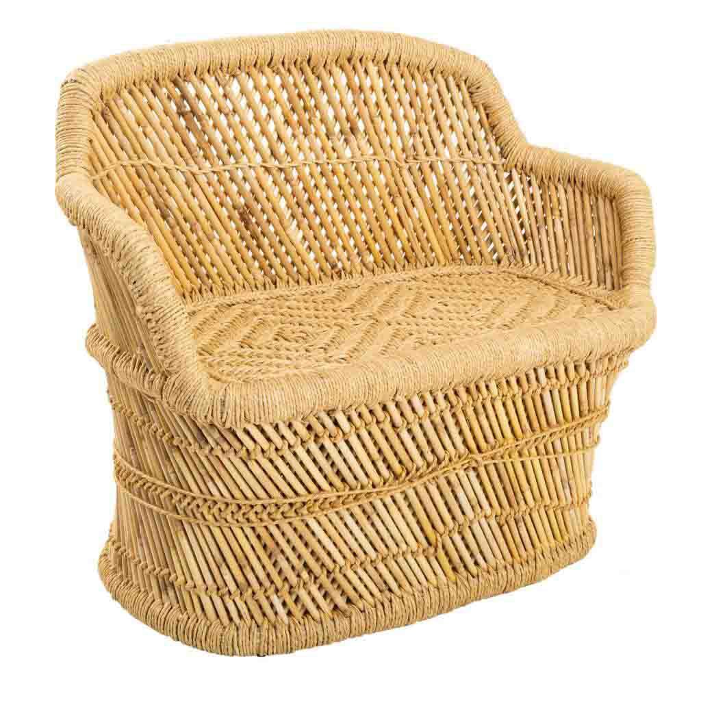 Canapé en bambou enfant fauteuil rotin de salon et chambre bébé