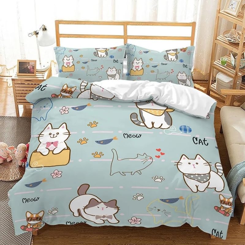 Housse de couette 240 x 260 motif animal de dessin animé pour transformer votre chambre