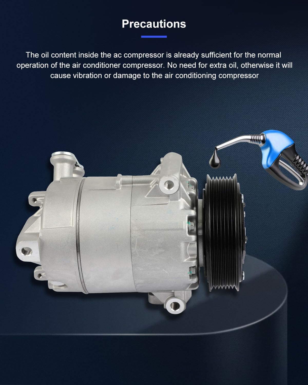 ECCPP AC Compressor 2012-2016 for Buick LaCrosse for Buick Regal 2.4L 2013-2014 for Chevrolet Malibu 2.4L Air Conditioning Compressor