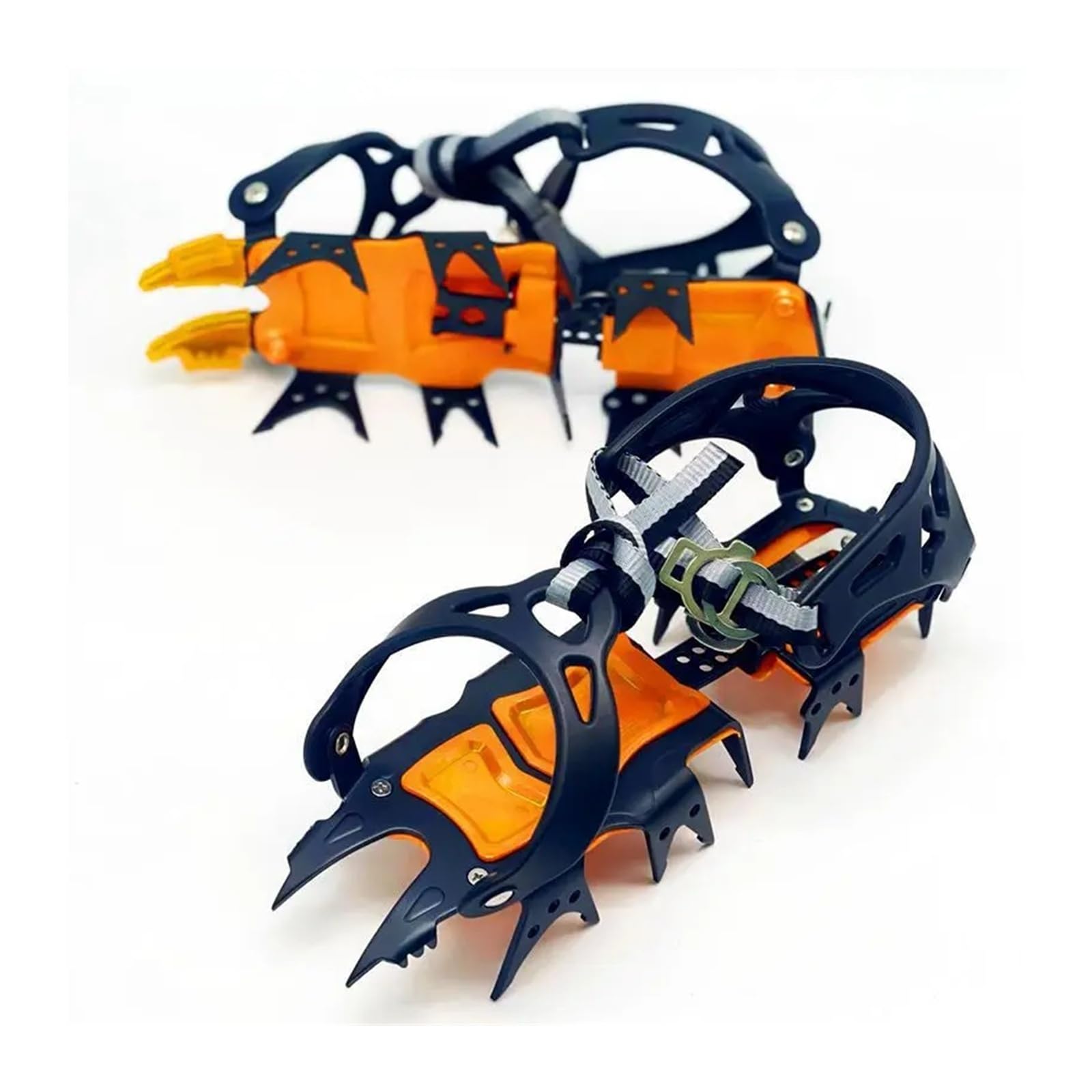 18 denti Gripper Snow Tiger Tooth Style Outdoor Ghiaccio Arrampicata su roccia Copriscarpe antiscivolo Ramponi