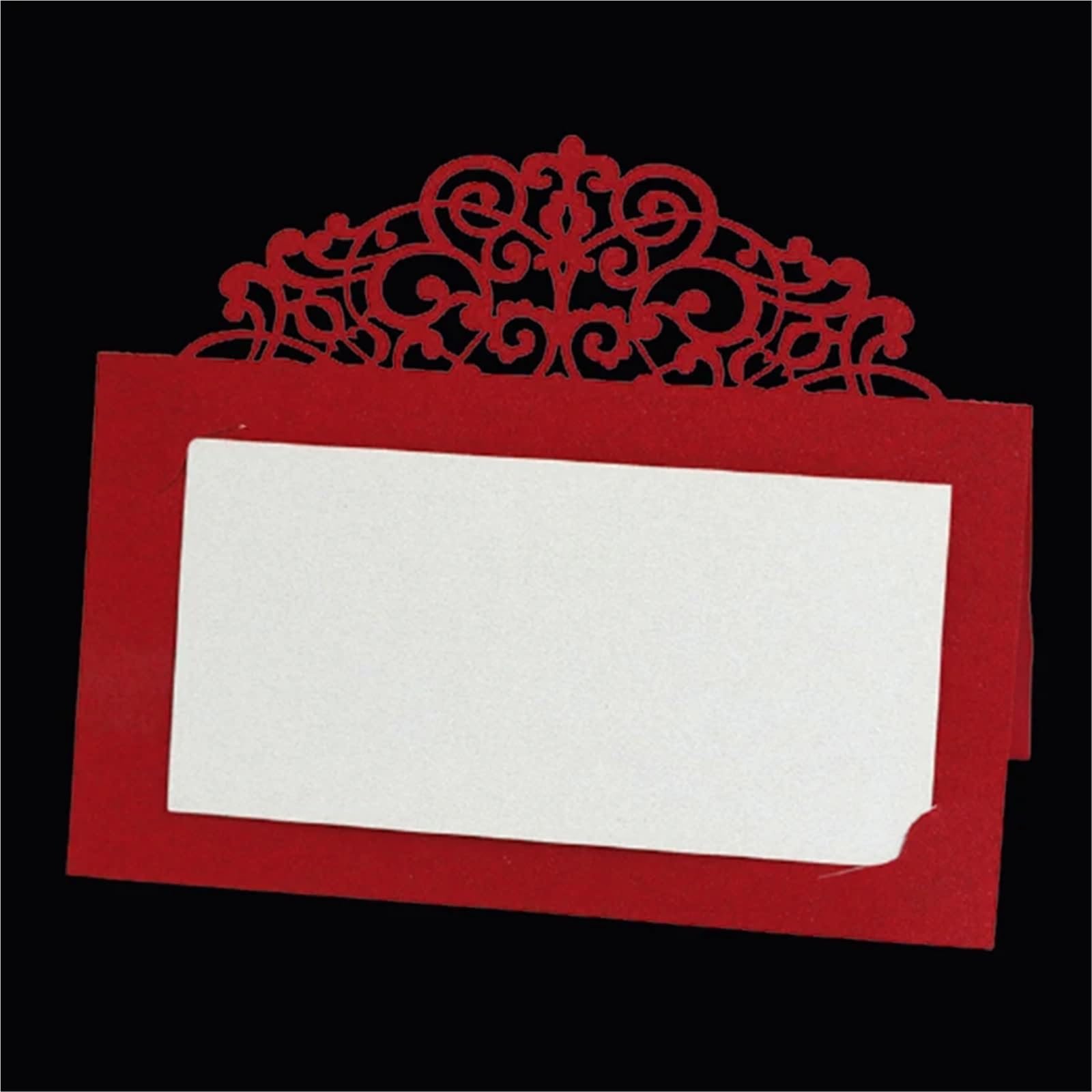 Tischkarten mit Vintage-Blume, lasergeschnitten, Spitzen-Namen, Nachrichten, Hochzeit, Geburtstag, Party, Gastgeschenk, Dekoration, Gelb, 200 Stück