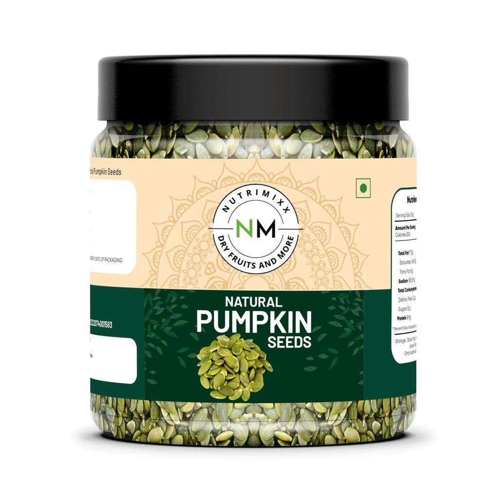 NUTRIMIXX Pumpkin Seeds 1kg- Raw Pumpkin Seeds for Eating | Immunity Booster and Protein Rich Seeds | Healthy Diet Snacks | Weight Management | Rich in Fibre (1) (B0D9NNFJYB) Amazon Price History, Amazon Price Tracker