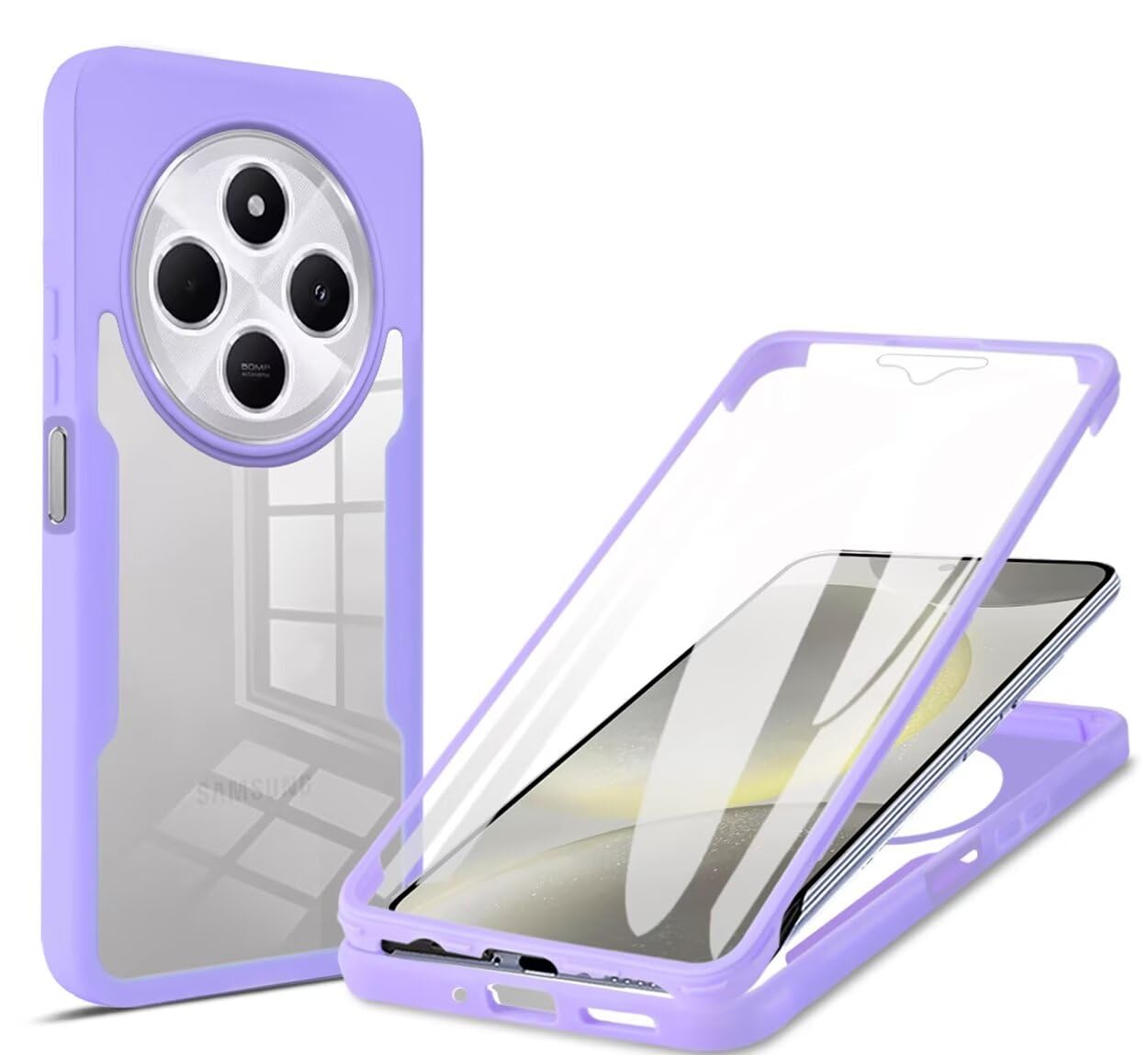 Funda Protectora Híbrida Para Xiaomi Redmi 12C / Redmi 11A - Transparente, Antigolpes, Con Bordes Elevados Y Panel Trasero Claro