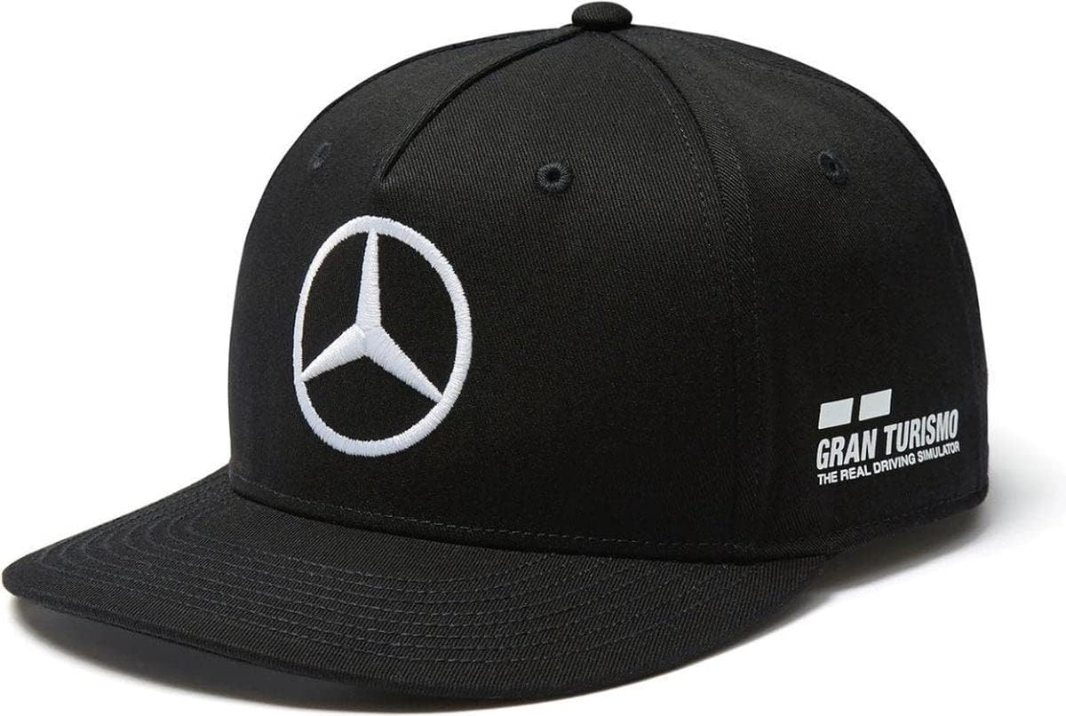 Mercedes AMG Lewis Hamilton Flat Brim Black Hat