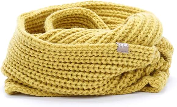 【中古】Y-3 KNIT SCARF イエロー Super Soft Aran Infinity Scarf | Super Soft Merino